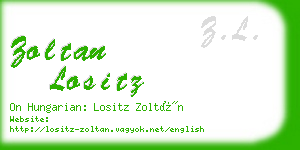 zoltan lositz business card